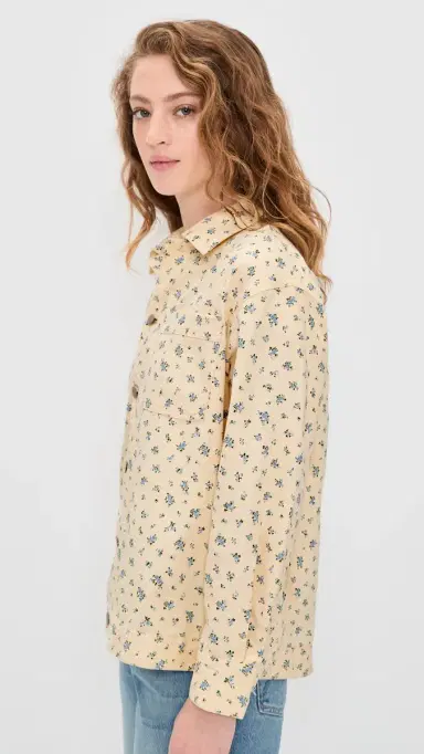 Bailey Rose Floral Button Down Shirt Cream | Thumbnail 4 Bailey Rose Floral Button Down Shirt Cream | Thumbnail 4