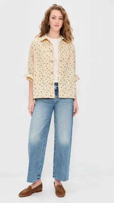 Bailey Rose Floral Button Down Shirt Cream | Thumbnail 5 Bailey Rose Floral Button Down Shirt Cream | Thumbnail 5