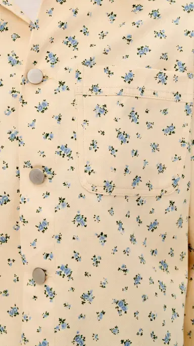 Bailey Rose Floral Button Down Shirt Cream | Thumbnail 6 Bailey Rose Floral Button Down Shirt Cream | Thumbnail 6
