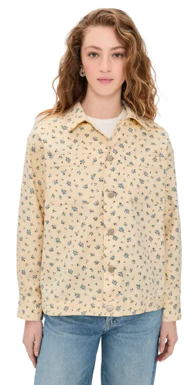Bailey Rose Floral Button Down Shirt Cream | Thumbnail 1 Bailey Rose Floral Button Down Shirt Cream | Thumbnail 1