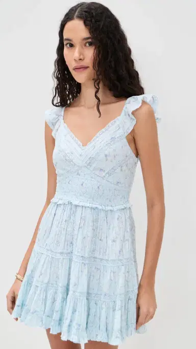 LoveShackFancy Presline Dress Snowdrop Blue | Thumbnail 2 LoveShackFancy Presline Dress Snowdrop Blue | Thumbnail 2