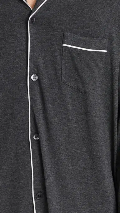 Eberjey William Modal ong Pajamas Set Charcoal Heather/ | Thumbnail 6 Eberjey William Modal ong Pajamas Set Charcoal Heather/ | Thumbnail 6