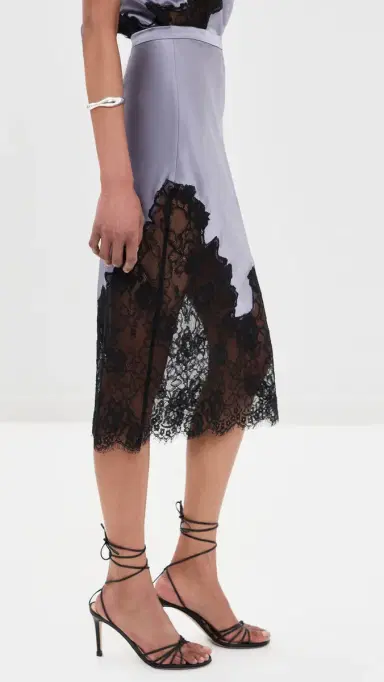 Fleur du Mal Juliet Lace and ilk kirt Lavender moke | Thumbnail 4 Fleur du Mal Juliet Lace and ilk kirt Lavender moke | Thumbnail 4