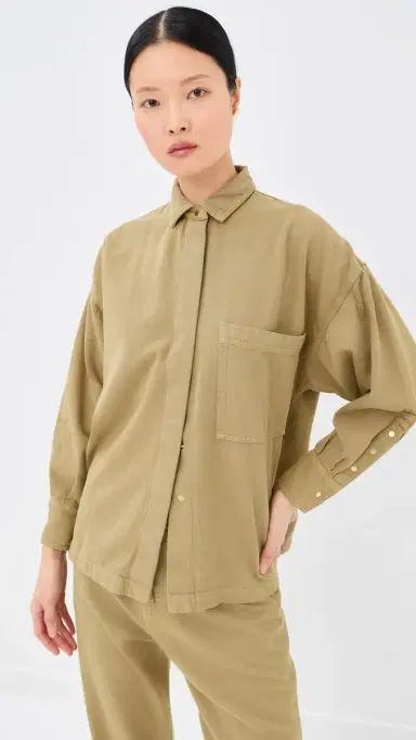 DARKPARK Jenny Tencel Denim Boxy Shirt and | Thumbnail 2 DARKPARK Jenny Tencel Denim Boxy Shirt and | Thumbnail 2
