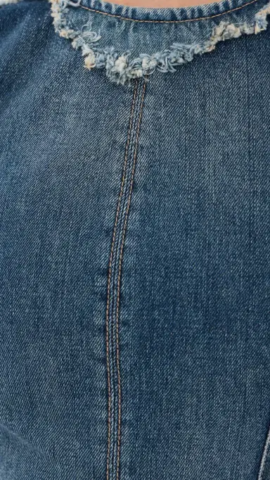 Acne Studios Denim Mini Dress Mid Blue | Thumbnail 6 Acne Studios Denim Mini Dress Mid Blue | Thumbnail 6