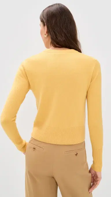 Jenni Kayne Cashmere Crew Neck Sweater Golden | Thumbnail 3 Jenni Kayne Cashmere Crew Neck Sweater Golden | Thumbnail 3