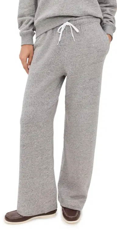 Polo Ralph Lauren Wide Leg Sweatpants Grey Heather | Thumbnail 1 Polo Ralph Lauren Wide Leg Sweatpants Grey Heather | Thumbnail 1