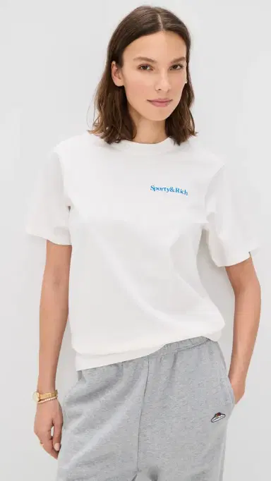 Sporty & Rich Health is Wealth T-Shirt White | Thumbnail 2 Sporty & Rich Health is Wealth T-Shirt White | Thumbnail 2