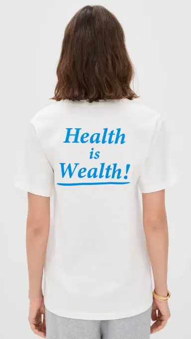 Sporty & Rich Health is Wealth T-Shirt White | Thumbnail 3 Sporty & Rich Health is Wealth T-Shirt White | Thumbnail 3