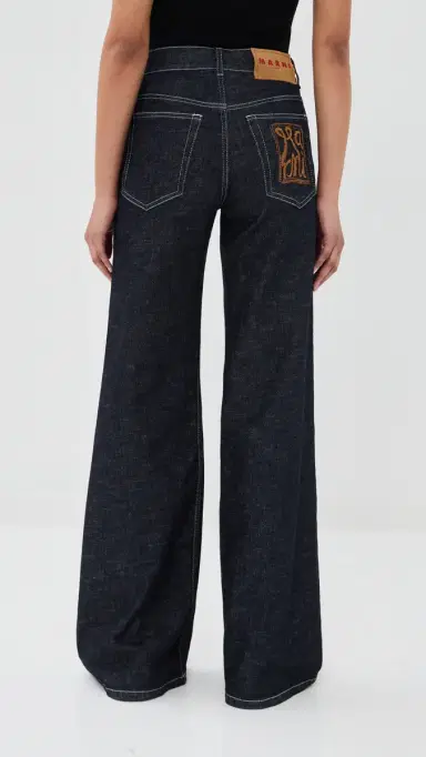 Marni Trousers Blue/Black | Thumbnail 3 Marni Trousers Blue/Black | Thumbnail 3