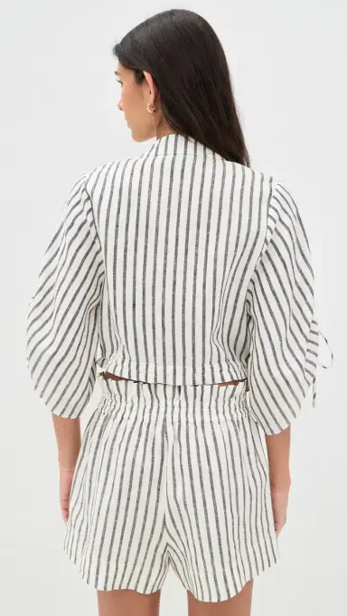 Hevron Eva inen Top Black Stripe | Thumbnail 3 Hevron Eva inen Top Black Stripe | Thumbnail 3