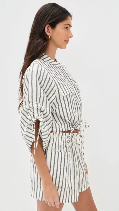 Hevron Eva inen Top Black Stripe | Thumbnail 4 Hevron Eva inen Top Black Stripe | Thumbnail 4