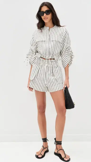 Hevron Eva inen Top Black Stripe | Thumbnail 5 Hevron Eva inen Top Black Stripe | Thumbnail 5