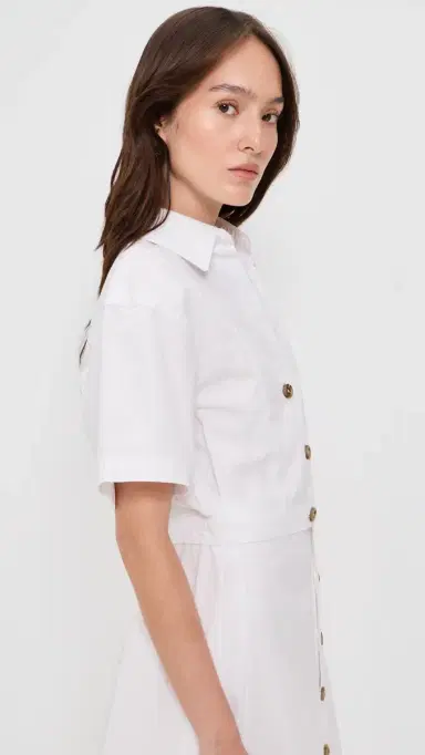 DL1961 Myla Top White Poplin | Thumbnail 4 DL1961 Myla Top White Poplin | Thumbnail 4