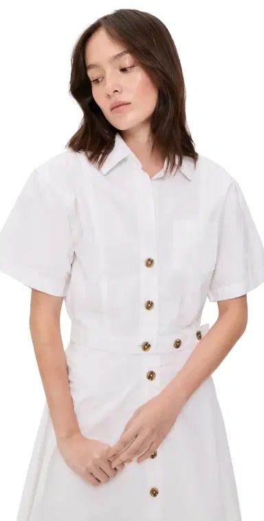 DL1961 Myla Top White Poplin | Thumbnail 1 DL1961 Myla Top White Poplin | Thumbnail 1