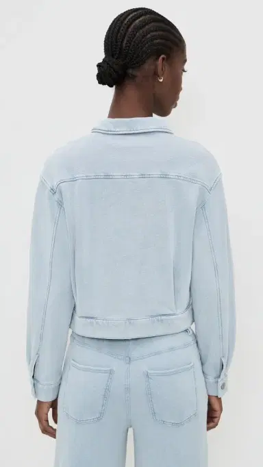 Z Supply Heritage Knit Denim Jacket Ocean Air Indigo | Thumbnail 3 Z Supply Heritage Knit Denim Jacket Ocean Air Indigo | Thumbnail 3