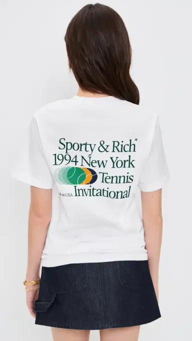 Sporty & Rich Invitational T-Shirt White | Thumbnail 3 Sporty & Rich Invitational T-Shirt White | Thumbnail 3