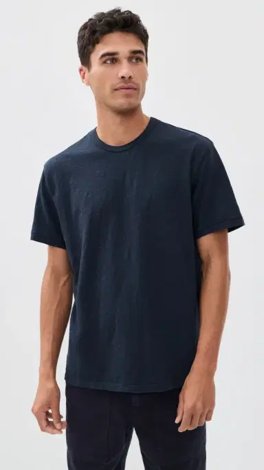 Alex Mill tandard T-Shirt In lub Cotton Navy | Thumbnail 2 Alex Mill tandard T-Shirt In lub Cotton Navy | Thumbnail 2