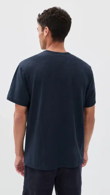 Alex Mill tandard T-Shirt In lub Cotton Navy | Thumbnail 3 Alex Mill tandard T-Shirt In lub Cotton Navy | Thumbnail 3