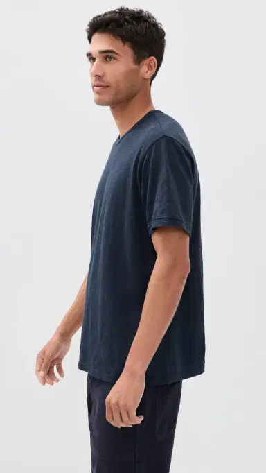 Alex Mill tandard T-Shirt In lub Cotton Navy | Thumbnail 4 Alex Mill tandard T-Shirt In lub Cotton Navy | Thumbnail 4