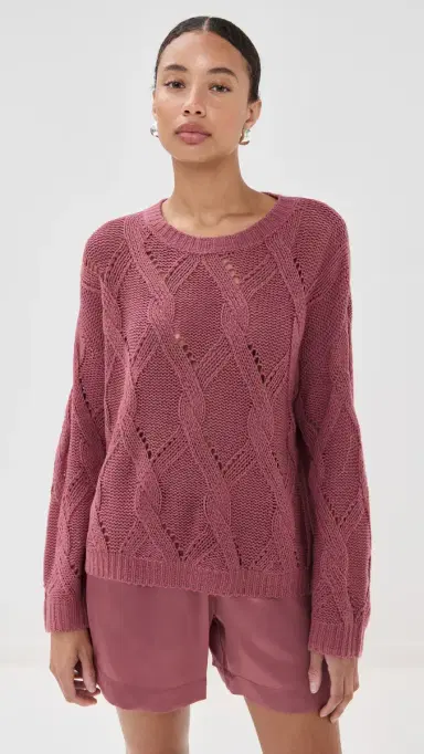 Sablyn Gia louchy Cashmere Crew Neck weater Desert Bloom | Thumbnail 2 Sablyn Gia louchy Cashmere Crew Neck weater Desert Bloom | Thumbnail 2