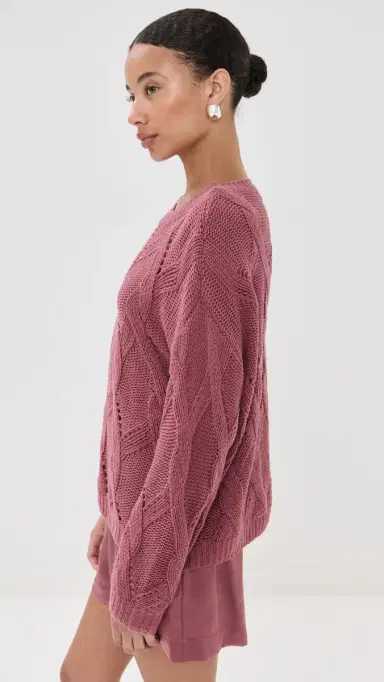 Sablyn Gia louchy Cashmere Crew Neck weater Desert Bloom | Thumbnail 4 Sablyn Gia louchy Cashmere Crew Neck weater Desert Bloom | Thumbnail 4