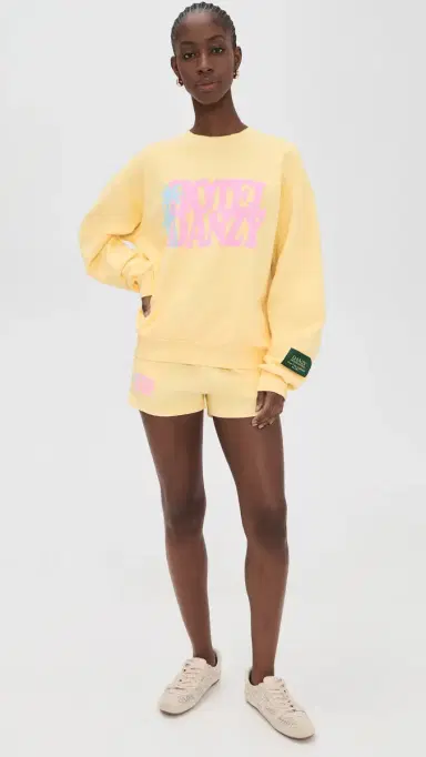 DANZY Hotel Danzy Crew Sweatshirt Yellow | Thumbnail 6 DANZY Hotel Danzy Crew Sweatshirt Yellow | Thumbnail 6