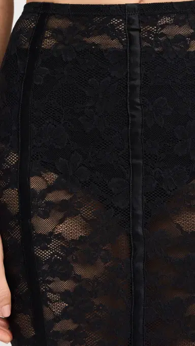 Fleur du Mal Le tretch Lace Pencil Skirt Black | Thumbnail 6 Fleur du Mal Le tretch Lace Pencil Skirt Black | Thumbnail 6
