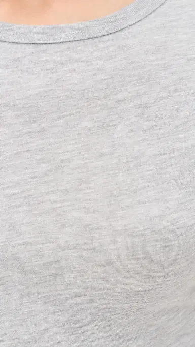 Éterne Short Sleeve Baby Tee Heather Grey | Thumbnail 6 Éterne Short Sleeve Baby Tee Heather Grey | Thumbnail 6