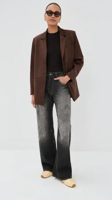 Acne Studios Distressed Paint Jeans Black | Thumbnail 5 Acne Studios Distressed Paint Jeans Black | Thumbnail 5