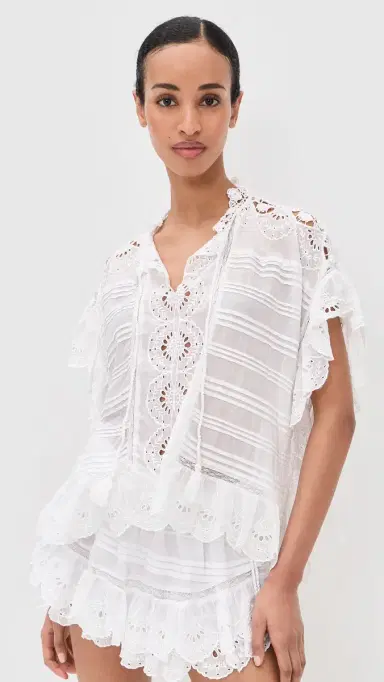 Isabel Marant Étoile Payton Blouse White | Thumbnail 2 Isabel Marant Étoile Payton Blouse White | Thumbnail 2
