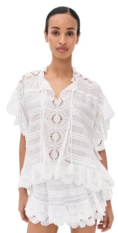 Isabel Marant Étoile Payton Blouse White | Thumbnail 1 Isabel Marant Étoile Payton Blouse White | Thumbnail 1