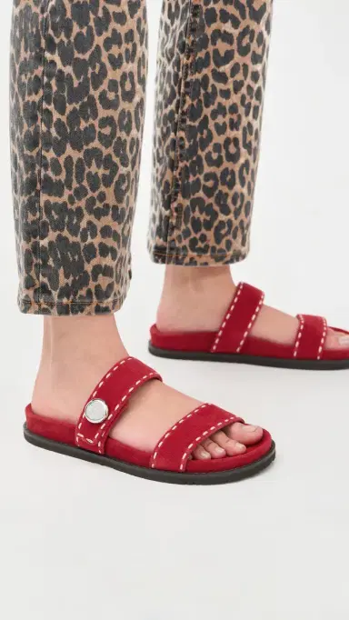 Tory Burch Romy Sport Slides Toucan Red | Thumbnail 3 Tory Burch Romy Sport Slides Toucan Red | Thumbnail 3