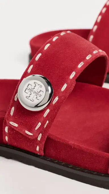 Tory Burch Romy Sport Slides Toucan Red | Thumbnail 6 Tory Burch Romy Sport Slides Toucan Red | Thumbnail 6