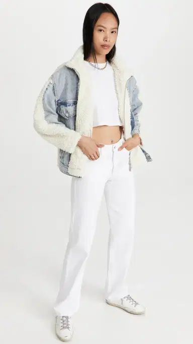 BLANKNYC Bear Hug Denim Sherpa Jacket Bear Hug L | Thumbnail 5 BLANKNYC Bear Hug Denim Sherpa Jacket Bear Hug L | Thumbnail 5
