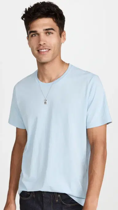 ATM Anthony Thomas Melillo Classic Jersey Crew Neck Tee Blue | Thumbnail 2 ATM Anthony Thomas Melillo Classic Jersey Crew Neck Tee Blue | Thumbnail 2