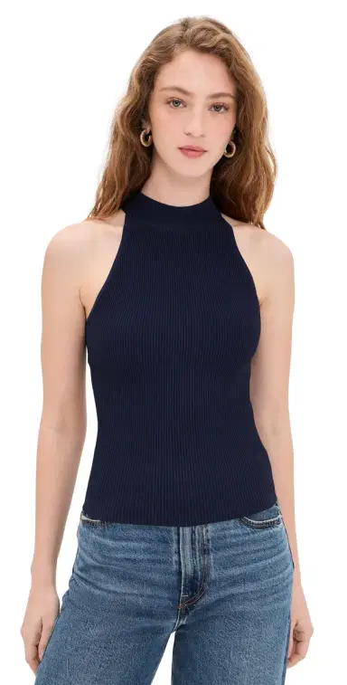 DL1961 ock Neck Instasculpt Top Bright Navy | Thumbnail 1 DL1961 ock Neck Instasculpt Top Bright Navy | Thumbnail 1
