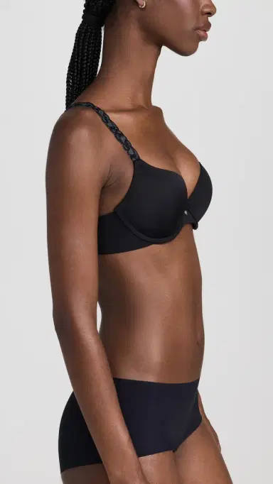 Natori Pure Luxe Push-Up Underwire Bra Black Combo 32C | Thumbnail 4 Natori Pure Luxe Push-Up Underwire Bra Black Combo 32C | Thumbnail 4