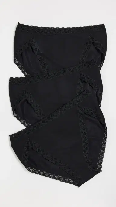 Natori Bliss French Cut 3 Pack Black M | Thumbnail 2 Natori Bliss French Cut 3 Pack Black M | Thumbnail 2