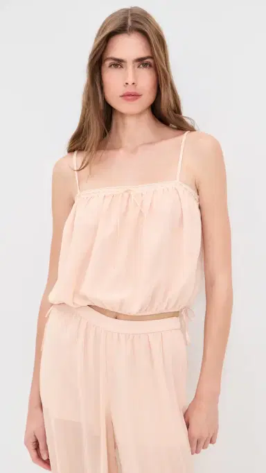 WAYF Jasmine Cami Top Peach | Thumbnail 2 WAYF Jasmine Cami Top Peach | Thumbnail 2