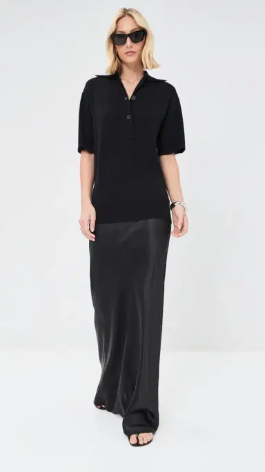 Christopher Esber Monument Polo Tee Dress Black | Thumbnail 5 Christopher Esber Monument Polo Tee Dress Black | Thumbnail 5