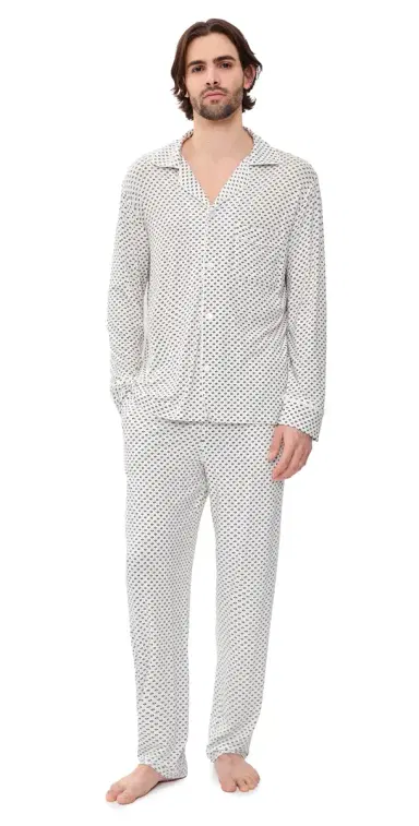 Eberjey William Printed Long Pajamas et Tide Dot | Thumbnail 1 Eberjey William Printed Long Pajamas et Tide Dot | Thumbnail 1