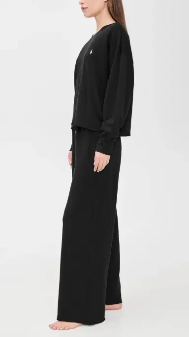 Polo Ralph Lauren Crew Neck Wide Leg Pants Set | Thumbnail 4 Polo Ralph Lauren Crew Neck Wide Leg Pants Set | Thumbnail 4