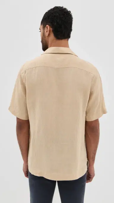 Frescobol Carioca Angelo Linen Shirt and Dune | Thumbnail 3 Frescobol Carioca Angelo Linen Shirt and Dune | Thumbnail 3