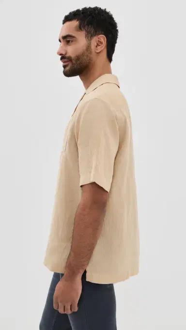 Frescobol Carioca Angelo Linen Shirt and Dune | Thumbnail 4 Frescobol Carioca Angelo Linen Shirt and Dune | Thumbnail 4