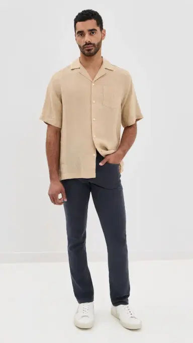 Frescobol Carioca Angelo Linen Shirt and Dune | Thumbnail 5 Frescobol Carioca Angelo Linen Shirt and Dune | Thumbnail 5