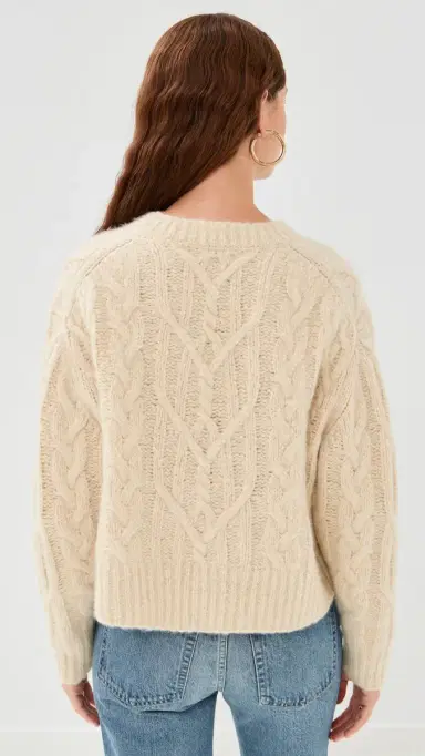 Nili Lotan Ashley Cashmere Sweater Beige elange | Thumbnail 3 Nili Lotan Ashley Cashmere Sweater Beige elange | Thumbnail 3