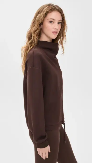 Varley Betsy Sweatshirt Coffee Bean | Thumbnail 4 Varley Betsy Sweatshirt Coffee Bean | Thumbnail 4