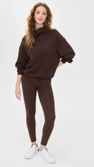 Varley Betsy Sweatshirt Coffee Bean | Thumbnail 5 Varley Betsy Sweatshirt Coffee Bean | Thumbnail 5