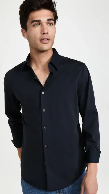 Theory ylvain tructure Knit Shirt Eclipse | Thumbnail 2 Theory ylvain tructure Knit Shirt Eclipse | Thumbnail 2